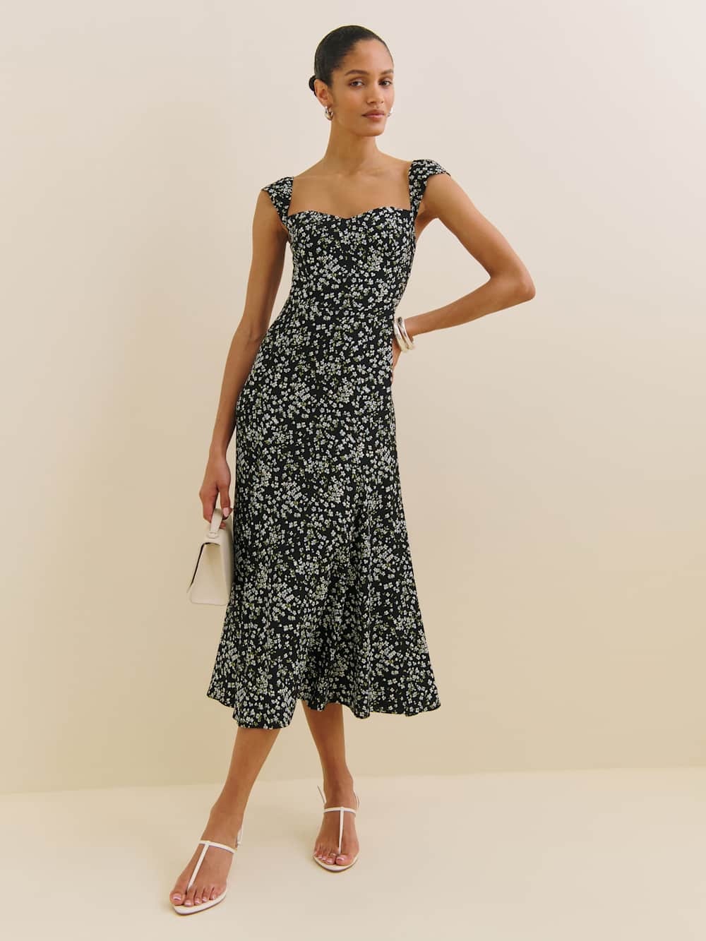 Reformation Bryson Dress Black - Size 4 NWOT